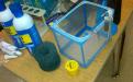 Basket for small fish and biozyme and stress zyme and sponge
